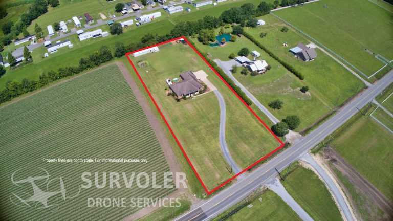 Residential Home Aerial with Property Line JPG 768x432